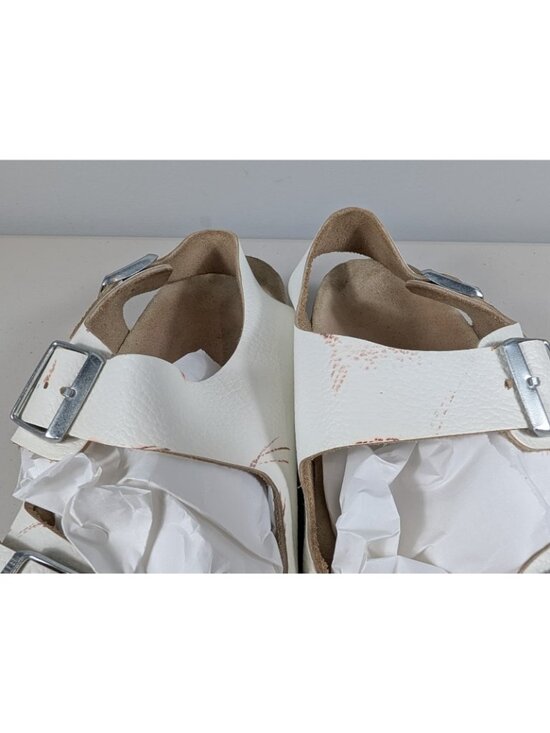 Birkenstock Milano sandals adjustable white straps men\'s size 13 main image 5
